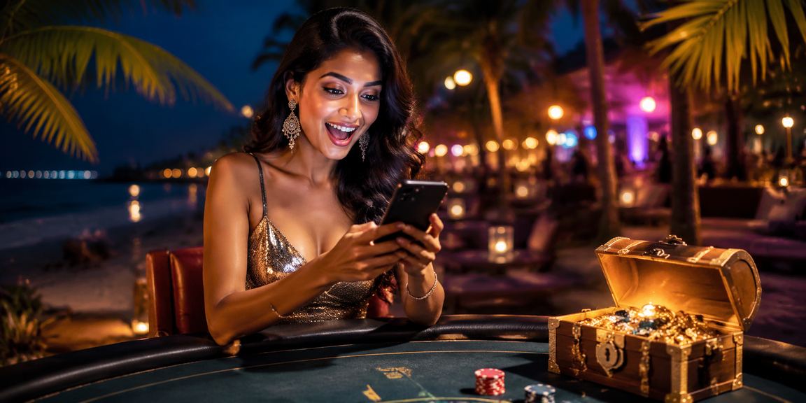 VIP members enjoying exclusive casino event in Goa
